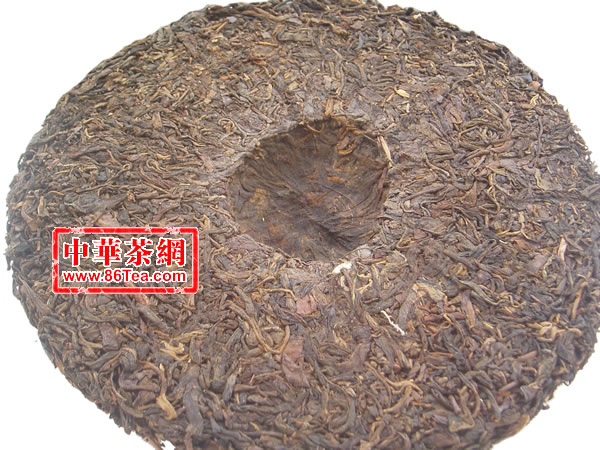 陳年普洱茶 陳年生茶 1992中茶牌圓茶老青餅 750克